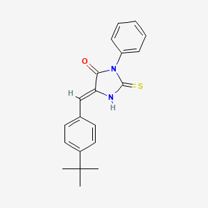 molecular formula C20H20N2OS B5038441 5-(4-tert-butylbenzylidene)-3-phenyl-2-thioxo-4-imidazolidinone 