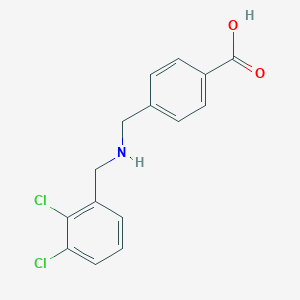 molecular formula C15H13Cl2NO2 B503848 4-{[(2,3-Dichlorobenzyl)amino]methyl}benzoic acid 