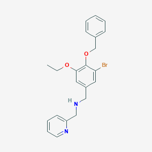 1-[4-(benzyloxy)-3-bromo-5-ethoxyphenyl]-N-(pyridin-2-ylmethyl)methanamine