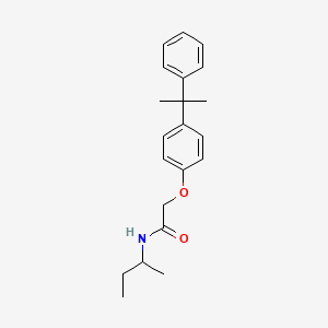 molecular formula C21H27NO2 B5038559 N-(sec-butyl)-2-[4-(1-methyl-1-phenylethyl)phenoxy]acetamide 