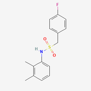 molecular formula C15H16FNO2S B5038635 N-(2,3-dimethylphenyl)-1-(4-fluorophenyl)methanesulfonamide 