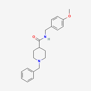 1-benzyl-N-(4-methoxybenzyl)-4-piperidinecarboxamide
