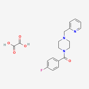 molecular formula C19H20FN3O5 B5038669 1-(4-fluorobenzoyl)-4-(2-pyridinylmethyl)piperazine oxalate 