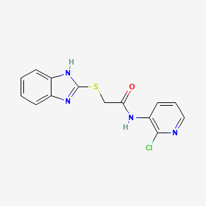 molecular formula C14H11ClN4OS B5038686 2-(1H-benzimidazol-2-ylthio)-N-(2-chloro-3-pyridinyl)acetamide 