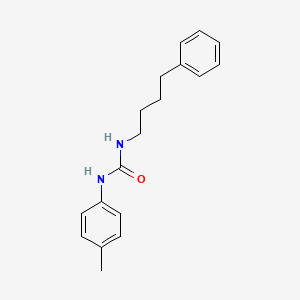 molecular formula C18H22N2O B5038687 N-(4-methylphenyl)-N'-(4-phenylbutyl)urea 