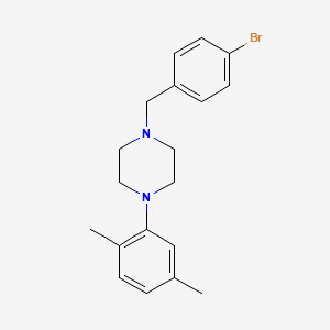 molecular formula C19H23BrN2 B5038745 1-(4-bromobenzyl)-4-(2,5-dimethylphenyl)piperazine 