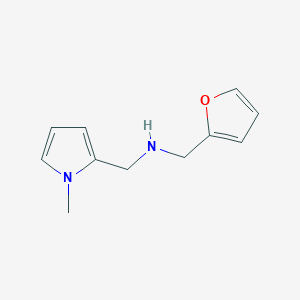 molecular formula C11H14N2O B503875 N-(2-furylmethyl)-N-[(1-methyl-1H-pyrrol-2-yl)methyl]amine 