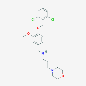 N-{4-[(2,6-dichlorobenzyl)oxy]-3-methoxybenzyl}-3-(morpholin-4-yl)propan-1-amine