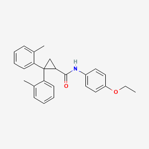 molecular formula C26H27NO2 B5038790 N-(4-ethoxyphenyl)-2,2-bis(2-methylphenyl)cyclopropanecarboxamide 
