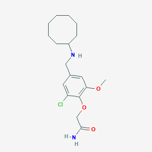 2-{2-Chloro-4-[(cyclooctylamino)methyl]-6-methoxyphenoxy}acetamide