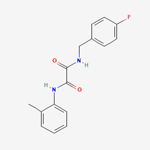 molecular formula C16H15FN2O2 B5038828 N-(4-fluorobenzyl)-N'-(2-methylphenyl)ethanediamide 