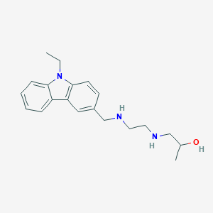molecular formula C20H27N3O B503883 1-[(2-{[(9-ethyl-9H-carbazol-3-yl)methyl]amino}ethyl)amino]propan-2-ol 