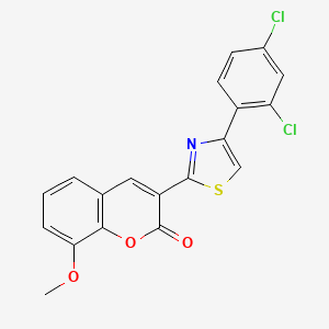 molecular formula C19H11Cl2NO3S B5038862 3-[4-(2,4-dichlorophenyl)-1,3-thiazol-2-yl]-8-methoxy-2H-chromen-2-one 
