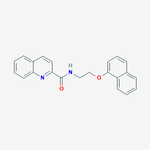 molecular formula C22H18N2O2 B5038889 N-[2-(1-naphthyloxy)ethyl]-2-quinolinecarboxamide 