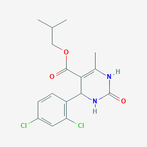 molecular formula C16H18Cl2N2O3 B5038954 isobutyl 4-(2,4-dichlorophenyl)-6-methyl-2-oxo-1,2,3,4-tetrahydro-5-pyrimidinecarboxylate 