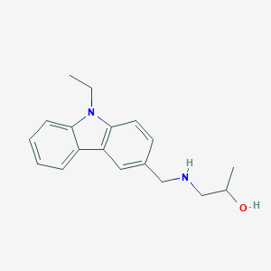 molecular formula C18H22N2O B503896 1-{[(9-ethyl-9H-carbazol-3-yl)methyl]amino}propan-2-ol 