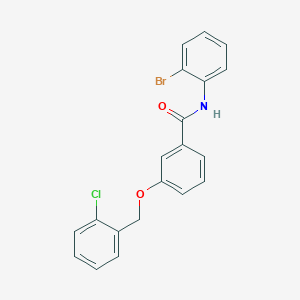 molecular formula C20H15BrClNO2 B5038967 N-(2-bromophenyl)-3-[(2-chlorobenzyl)oxy]benzamide 