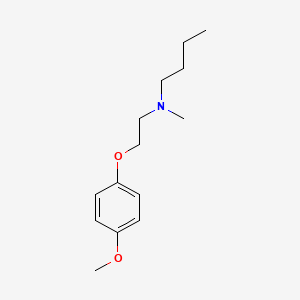 molecular formula C14H23NO2 B5038979 N-[2-(4-methoxyphenoxy)ethyl]-N-methyl-1-butanamine 