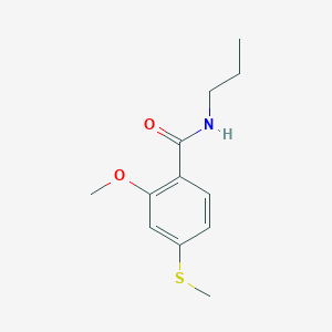 molecular formula C12H17NO2S B5038994 2-methoxy-4-(methylthio)-N-propylbenzamide CAS No. 6171-53-5
