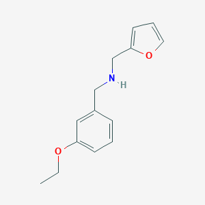 molecular formula C14H17NO2 B503905 1-(3-ethoxyphenyl)-N-(furan-2-ylmethyl)methanamine CAS No. 880814-10-8
