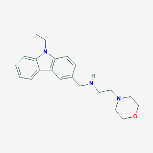molecular formula C21H27N3O B503908 N-[(9-ethyl-9H-carbazol-3-yl)methyl]-2-(morpholin-4-yl)ethanamine 