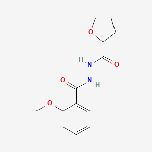 molecular formula C13H16N2O4 B5039107 N'-(2-methoxybenzoyl)tetrahydro-2-furancarbohydrazide 