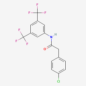 N-[3,5-bis(trifluoromethyl)phenyl]-2-(4-chlorophenyl)acetamide