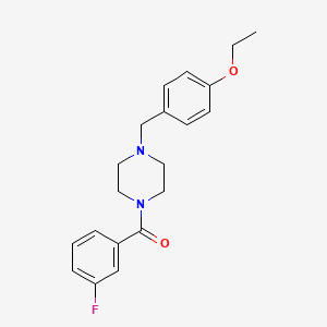 molecular formula C20H23FN2O2 B5039148 1-(4-ethoxybenzyl)-4-(3-fluorobenzoyl)piperazine CAS No. 6037-35-0