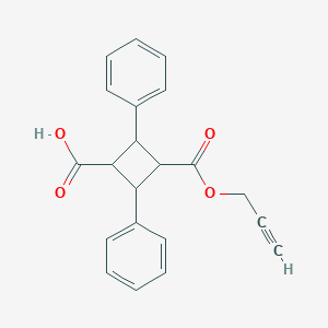 molecular formula C21H18O4 B5039159 2,4-diphenyl-3-[(2-propyn-1-yloxy)carbonyl]cyclobutanecarboxylic acid 
