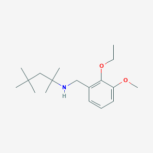 N-(2-ethoxy-3-methoxybenzyl)-2,4,4-trimethylpentan-2-amine