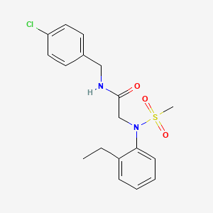N~1~-(4-chlorobenzyl)-N~2~-(2-ethylphenyl)-N~2~-(methylsulfonyl)glycinamide