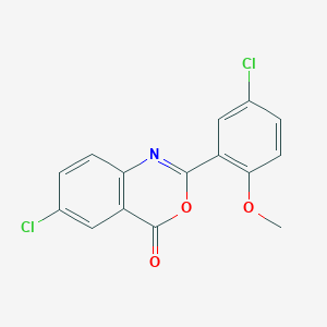 6-chloro-2-(5-chloro-2-methoxyphenyl)-4H-3,1-benzoxazin-4-one