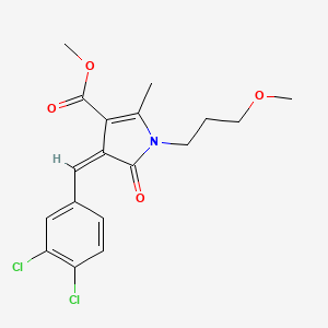 methyl 4-(3,4-dichlorobenzylidene)-1-(3-methoxypropyl)-2-methyl-5-oxo-4,5-dihydro-1H-pyrrole-3-carboxylate