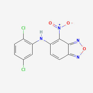 molecular formula C12H6Cl2N4O3 B5039279 N-(2,5-dichlorophenyl)-4-nitro-2,1,3-benzoxadiazol-5-amine 
