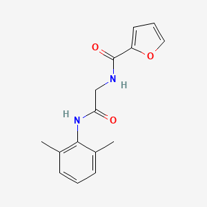 molecular formula C15H16N2O3 B5039314 N-{2-[(2,6-dimethylphenyl)amino]-2-oxoethyl}-2-furamide 