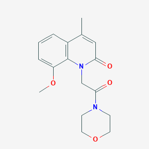 molecular formula C17H20N2O4 B5039334 8-methoxy-4-methyl-1-[2-(4-morpholinyl)-2-oxoethyl]-2(1H)-quinolinone 