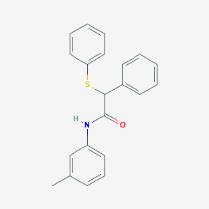 molecular formula C21H19NOS B5039393 N-(3-methylphenyl)-2-phenyl-2-(phenylthio)acetamide 