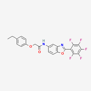 molecular formula C23H15F5N2O3 B5039405 2-(4-ethylphenoxy)-N-[2-(pentafluorophenyl)-1,3-benzoxazol-5-yl]acetamide 