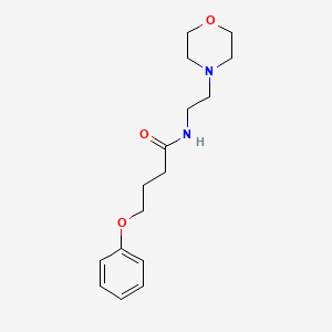molecular formula C16H24N2O3 B5039452 N-[2-(4-morpholinyl)ethyl]-4-phenoxybutanamide 