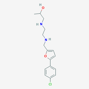 1-{[2-({[5-(4-Chlorophenyl)furan-2-yl]methyl}amino)ethyl]amino}propan-2-ol