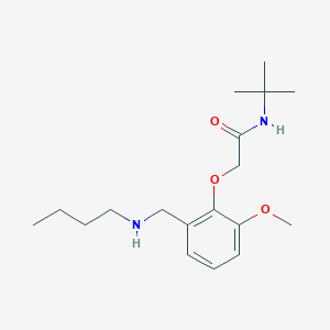 molecular formula C18H30N2O3 B503950 N-tert-butyl-2-{2-[(butylamino)methyl]-6-methoxyphenoxy}acetamide 