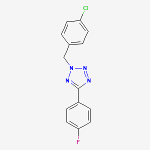 molecular formula C14H10ClFN4 B5039500 2-(4-chlorobenzyl)-5-(4-fluorophenyl)-2H-tetrazole 
