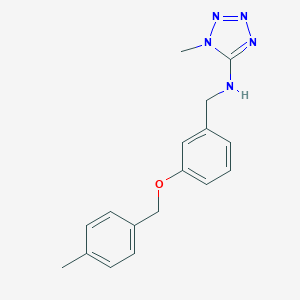 molecular formula C17H19N5O B503953 1-methyl-N-{3-[(4-methylbenzyl)oxy]benzyl}-1H-tetrazol-5-amine 