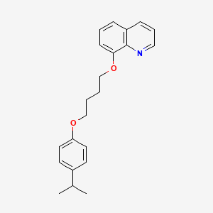 molecular formula C22H25NO2 B5039557 8-[4-(4-isopropylphenoxy)butoxy]quinoline 