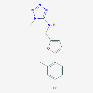 N-[[5-(4-bromo-2-methylphenyl)furan-2-yl]methyl]-1-methyltetrazol-5-amine