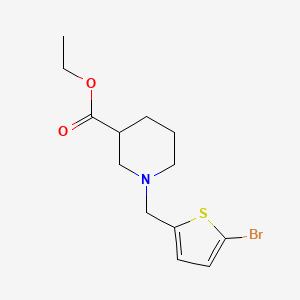 ethyl 1-[(5-bromo-2-thienyl)methyl]-3-piperidinecarboxylate