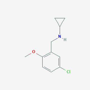 molecular formula C11H14ClNO B503962 N-(5-chloro-2-methoxybenzyl)cyclopropanamine 