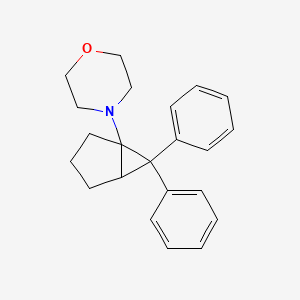 molecular formula C22H25NO B5039621 4-(6,6-diphenylbicyclo[3.1.0]hex-1-yl)morpholine 