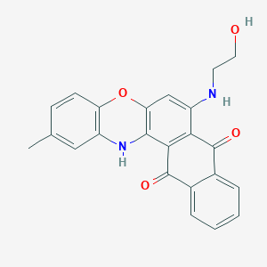 molecular formula C23H18N2O4 B5039641 7-[(2-hydroxyethyl)amino]-2-methyl-8H-naphtho[2,3-a]phenoxazine-8,13(14H)-dione 