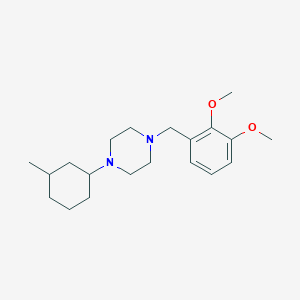 molecular formula C20H32N2O2 B5039666 1-(2,3-dimethoxybenzyl)-4-(3-methylcyclohexyl)piperazine 